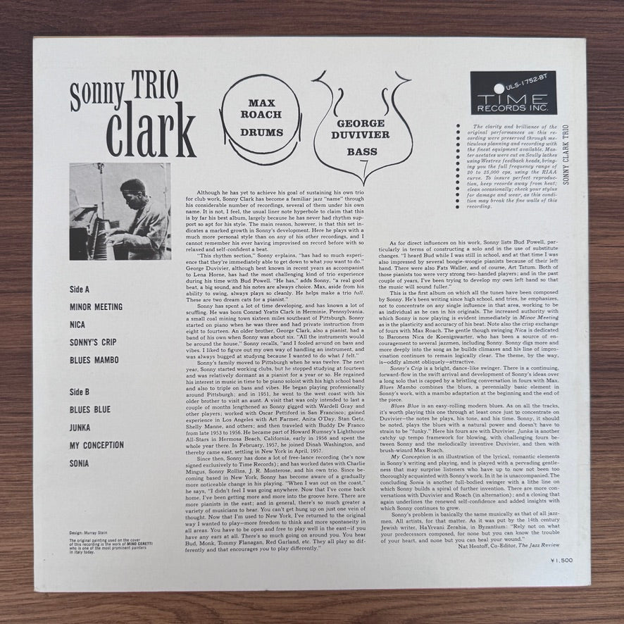 Sonny Clark Trio – Sonny Clark Trio