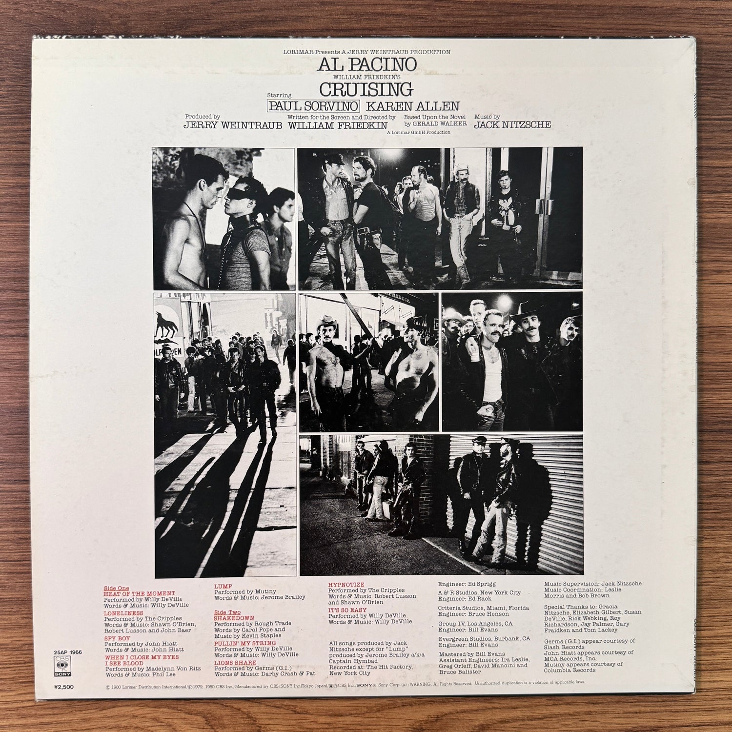 Cruising Original Soundtrack Japan Vinyl