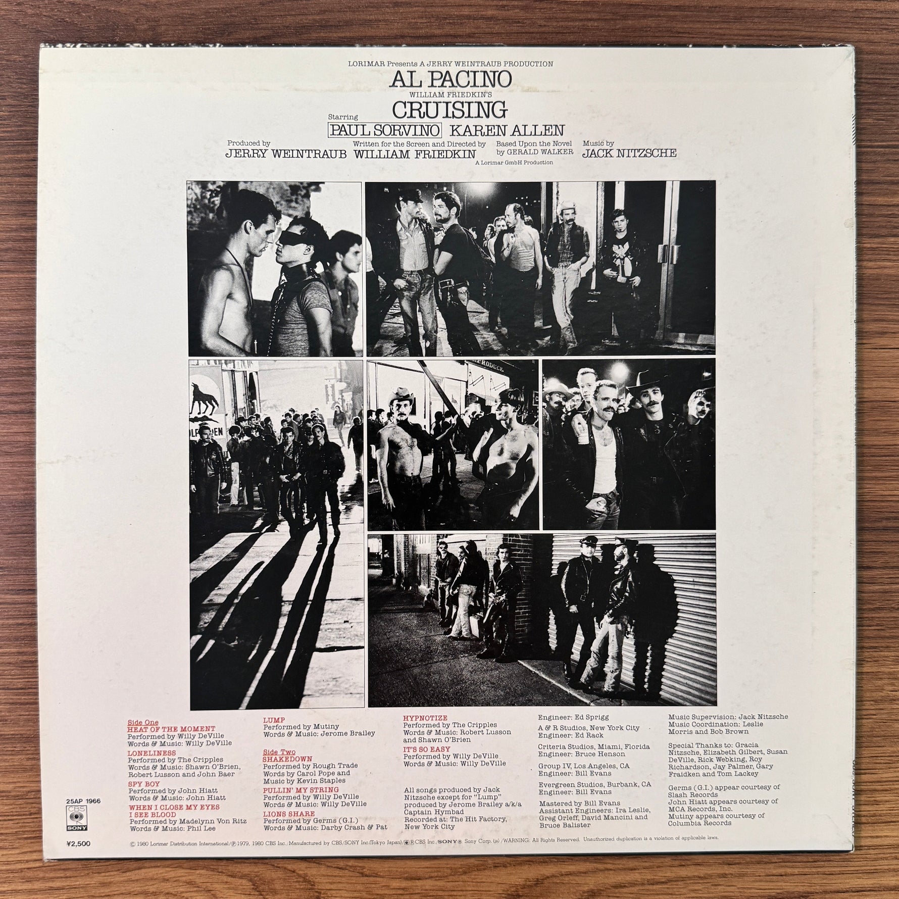 Cruising Original Soundtrack Japan Vinyl