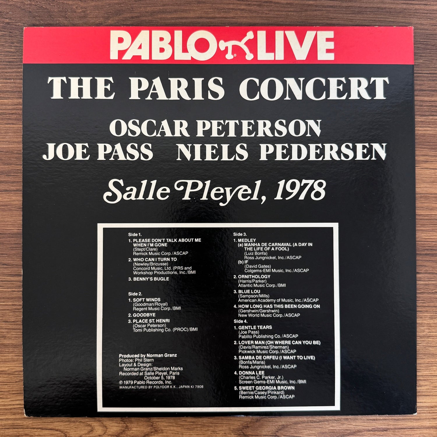 Oscar Peterson, Joe Pass, Niels Pedersen* – The Paris Concert: Salle Pleyel, 1978 Only Japan Vinyl