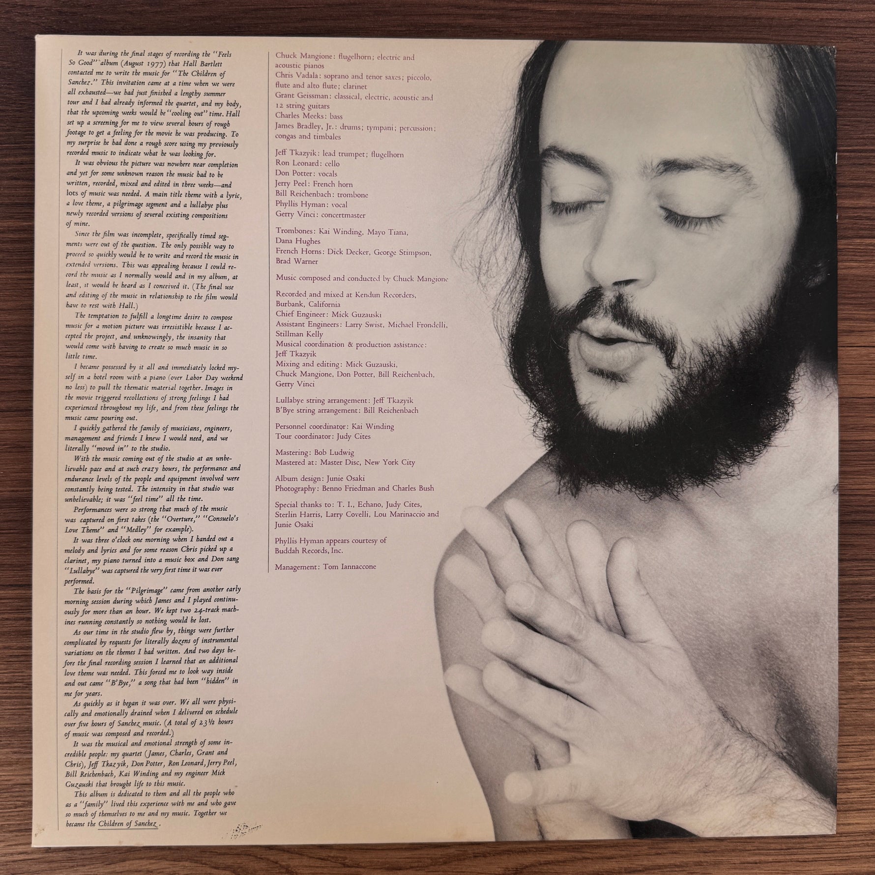 Chuck Mangione – Children Of Sanchez Japan Vinyl