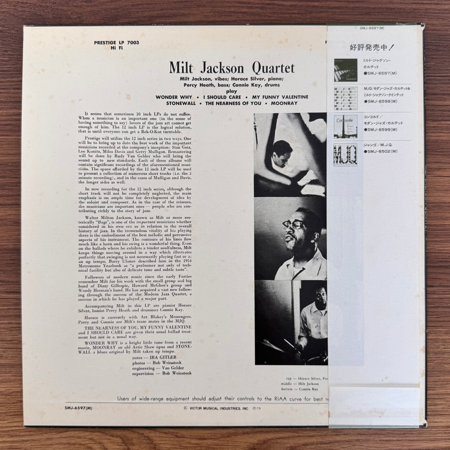 Milt Jackson – Milt Jackson Quartet