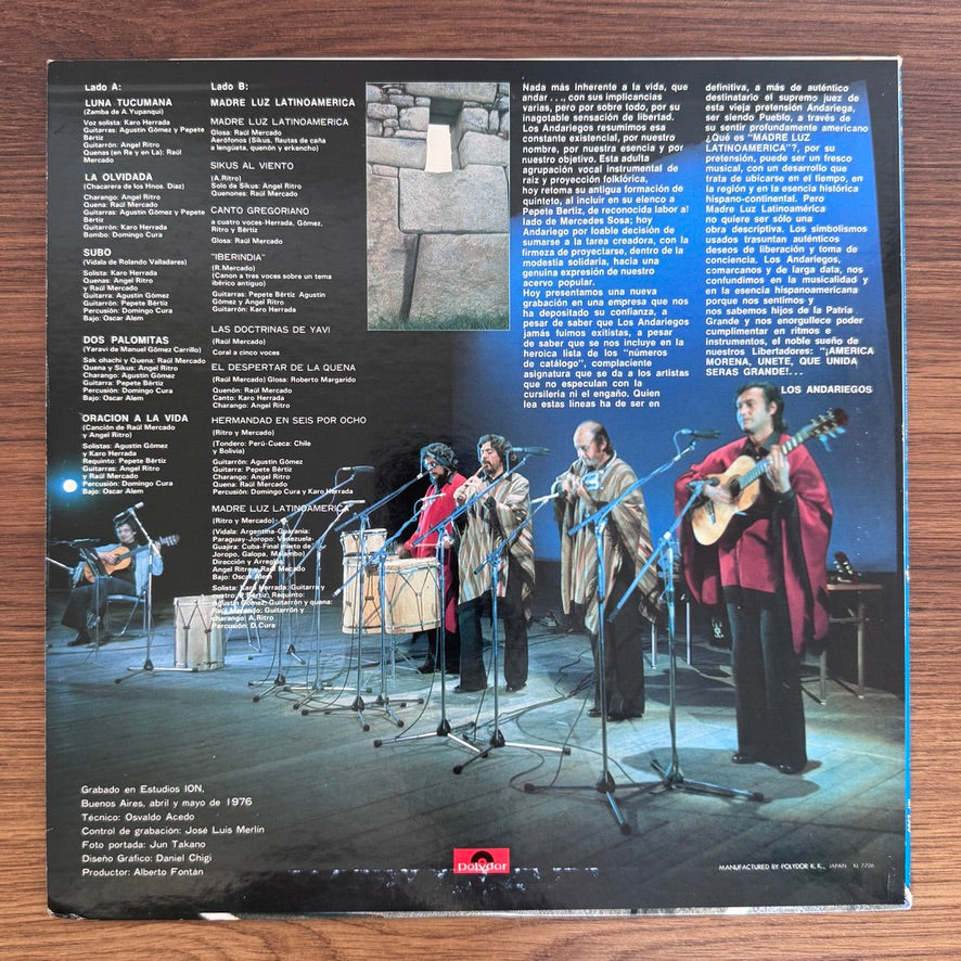Los Andariegos – Madre Luz Latinoamerica
