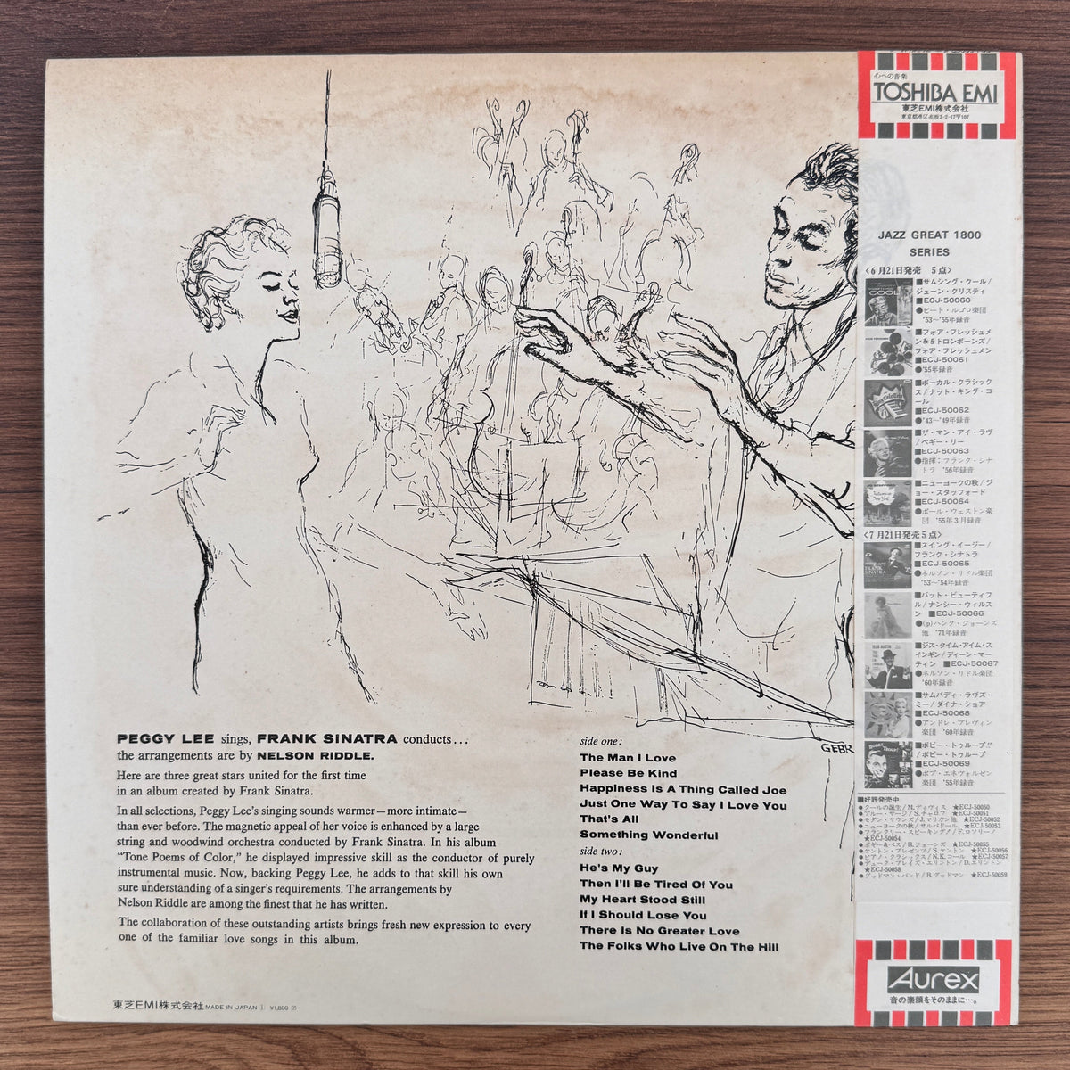 Peggy Lee – The Man I Love Japan Vinyl