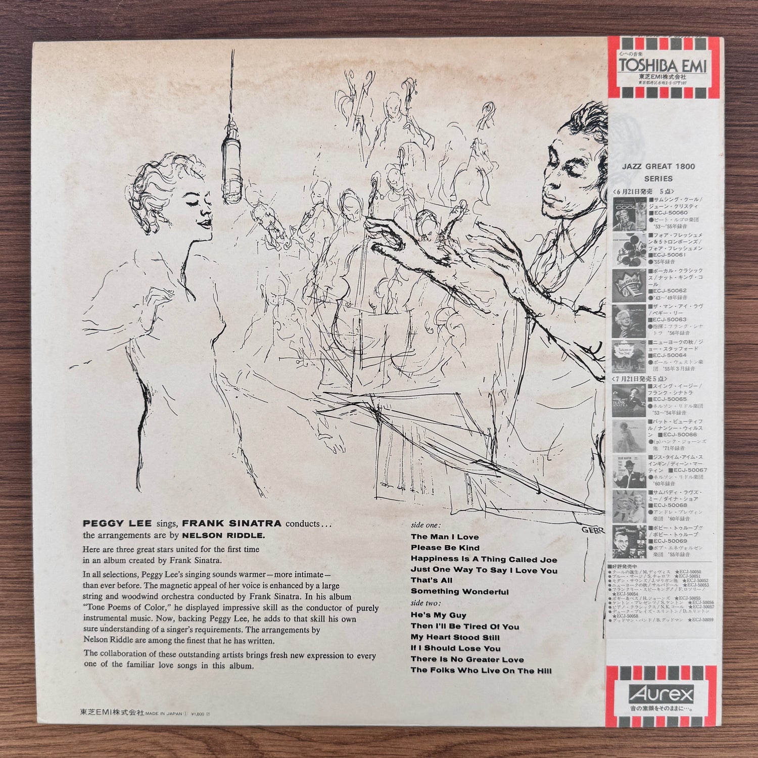 Peggy Lee – The Man I Love Japan Vinyl