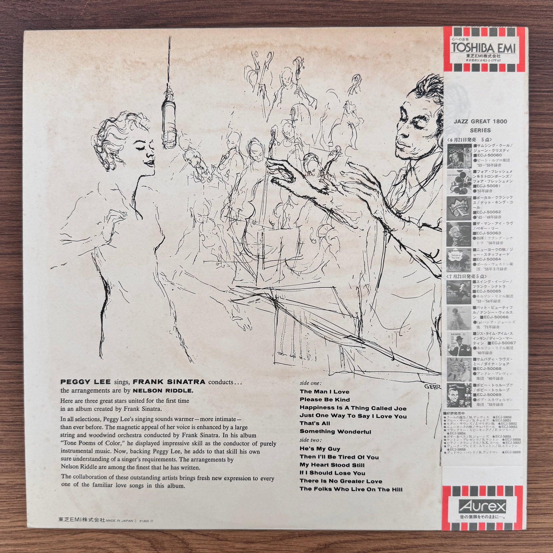 Peggy Lee – The Man I Love Japan Vinyl