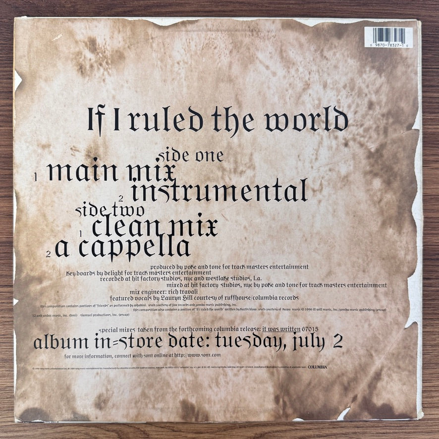 Nas – If I Ruled The World Japan Vinyl