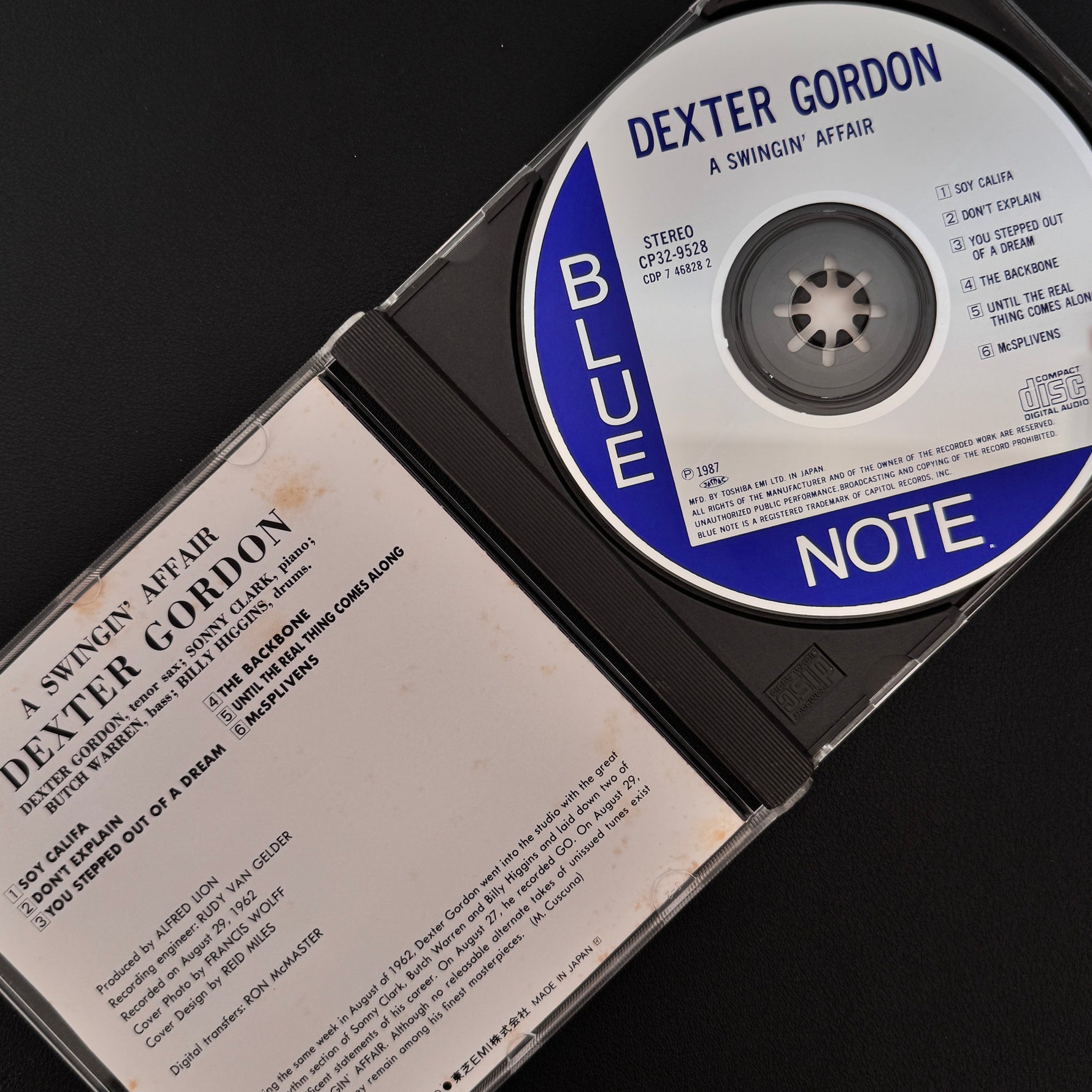 Dexter Gordon – A Swingin' Affair CD Japan Vinyl