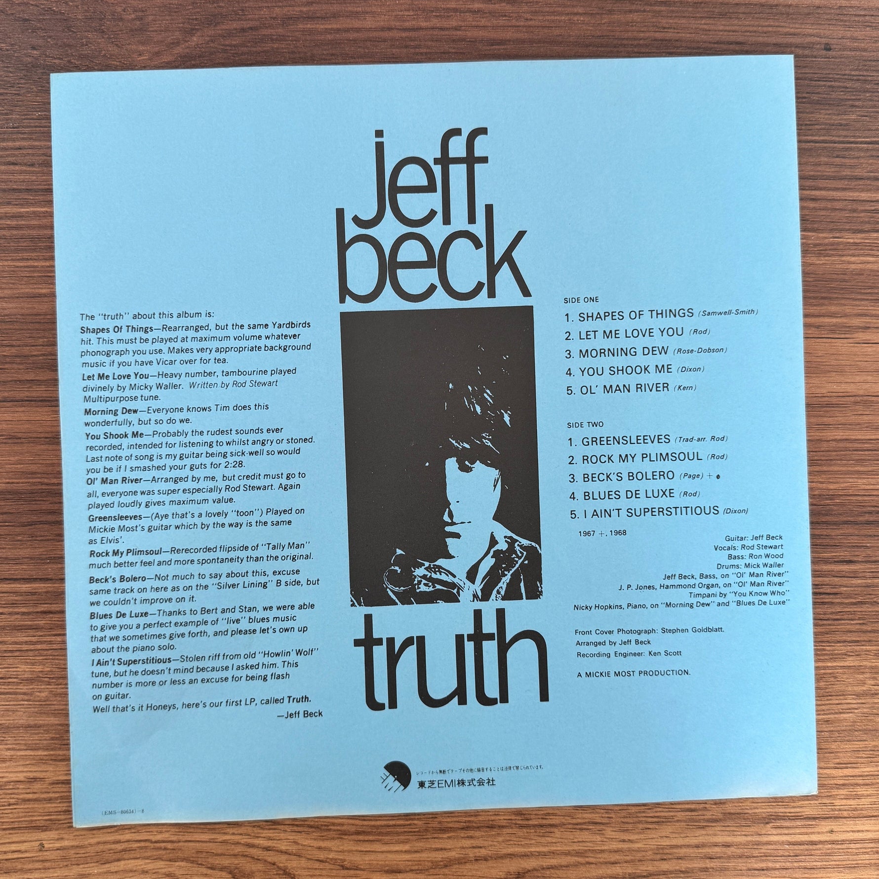 Jeff Beck – Truth Japan Vinyl