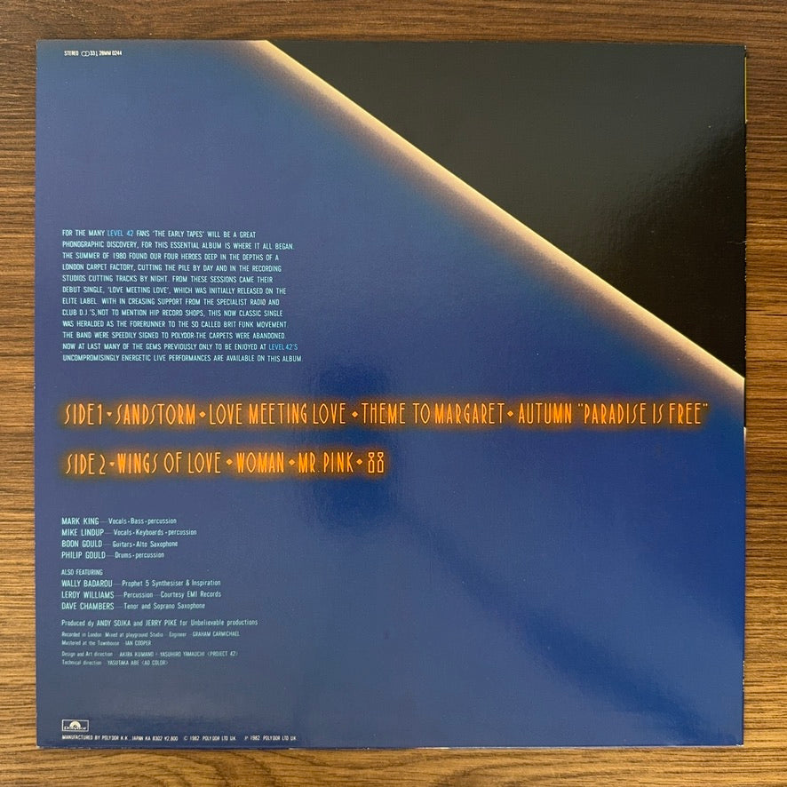 Level 42 – The Early Tapes (July/August 1980)