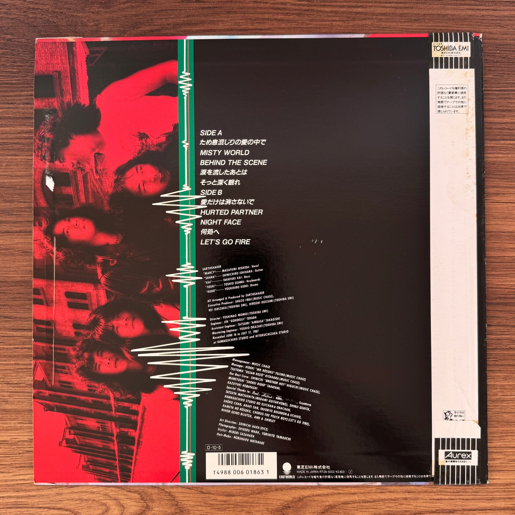 Earthshaker – Aftershock Japan Vinyl
