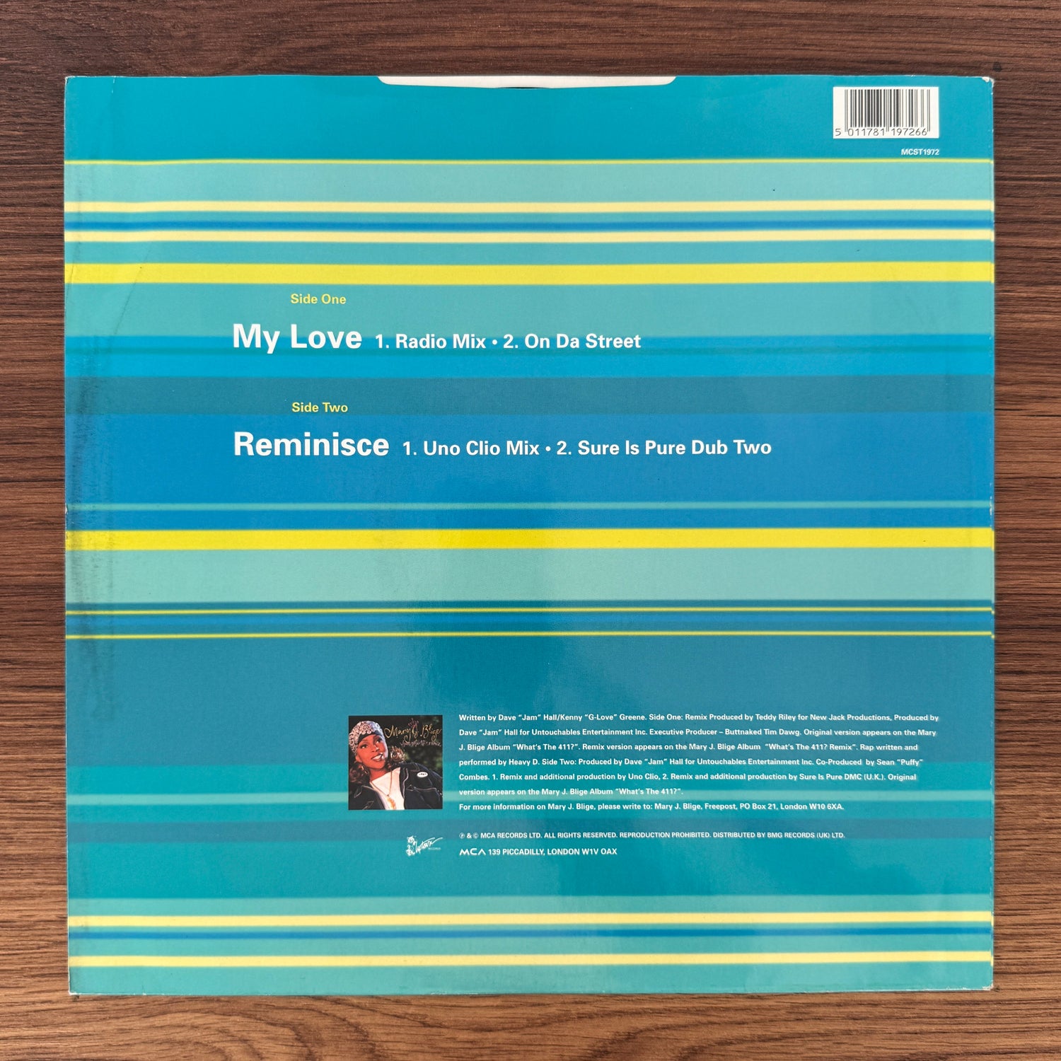 Mary J. Blige – My Love / Reminisce Japan Vinyl