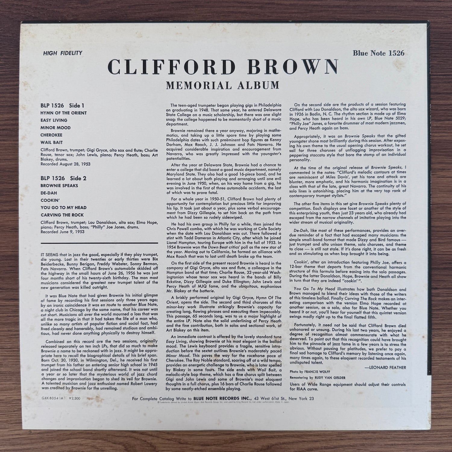 Clifford Brown – Memorial Album