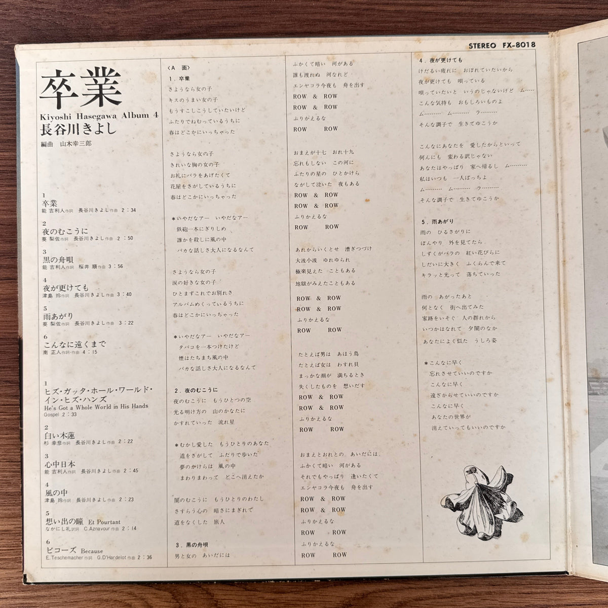 Kiyoshi Hasegawa – Album Four Japan Vinyl