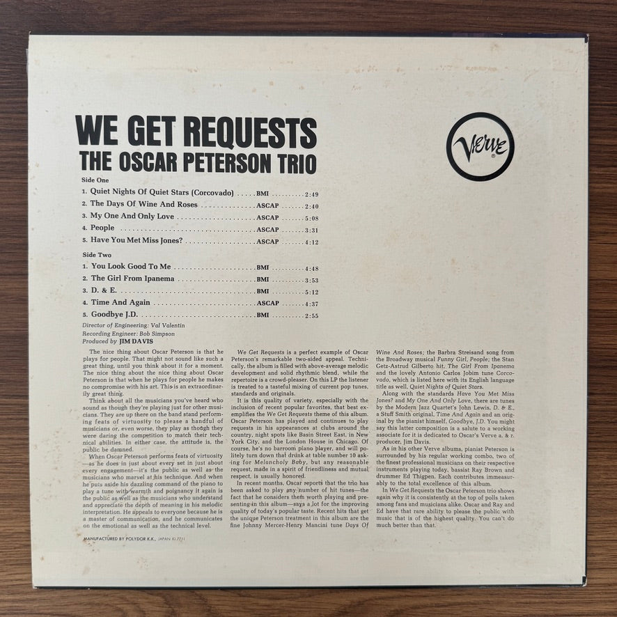 Oscar Peterson Trio – We Get Requests