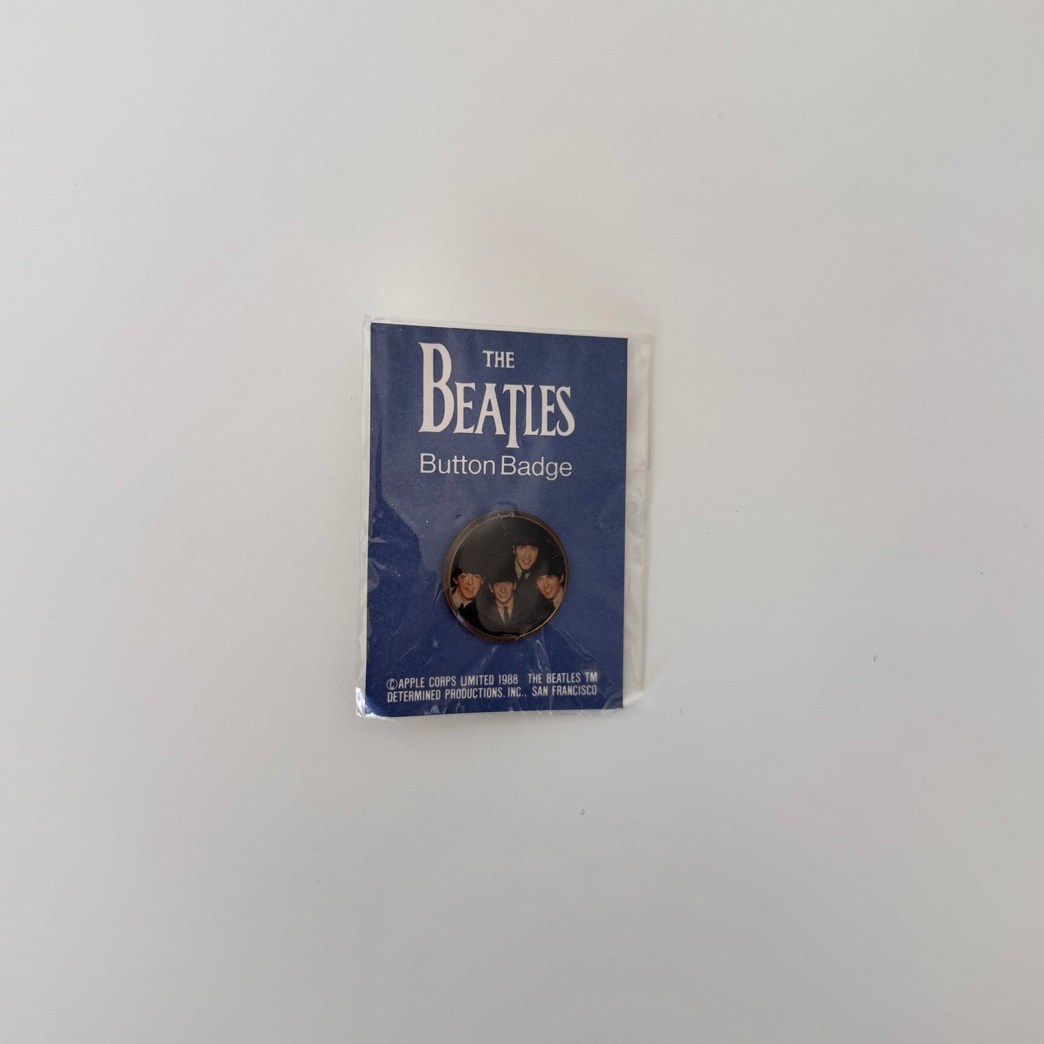 The Beatles Rozet Pinback Button Only Japan Vinyl