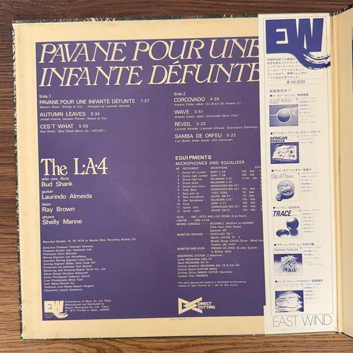 L.A. 4 – Pavane Pour Une Infante Défunte Japan Vinyl