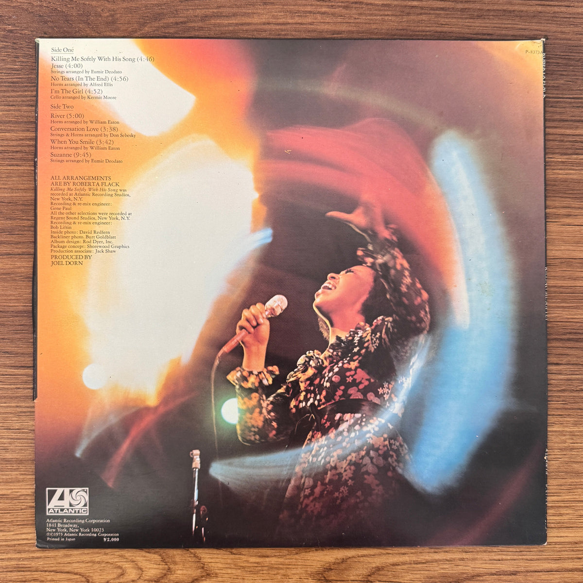 Roberta Flack – Killing Me Softly Only Japan Vinyl