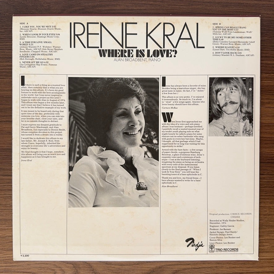 Irene Kral – Where Is Love?