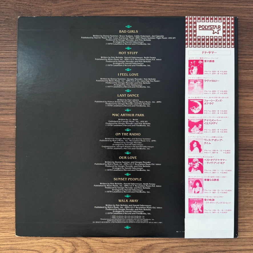 Donna Summer – Walk Away Collector's Edition (The Best Of 1977-1980) Japan Vinyl