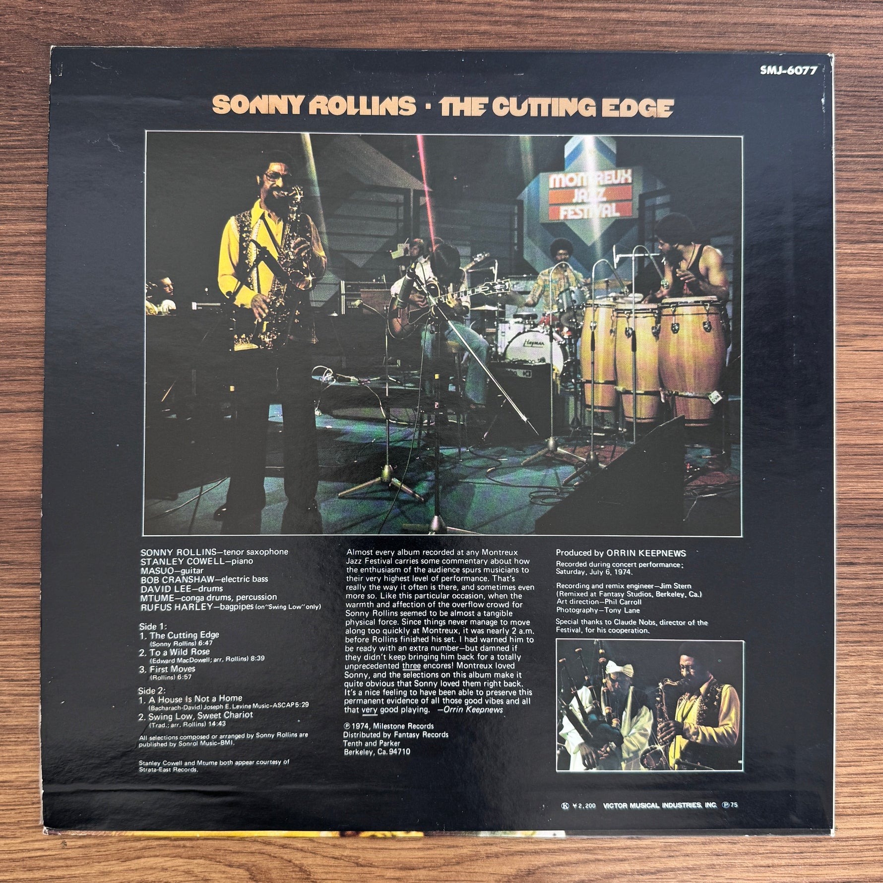 Sonny Rollins – The Cutting Edge Japan Vinyl