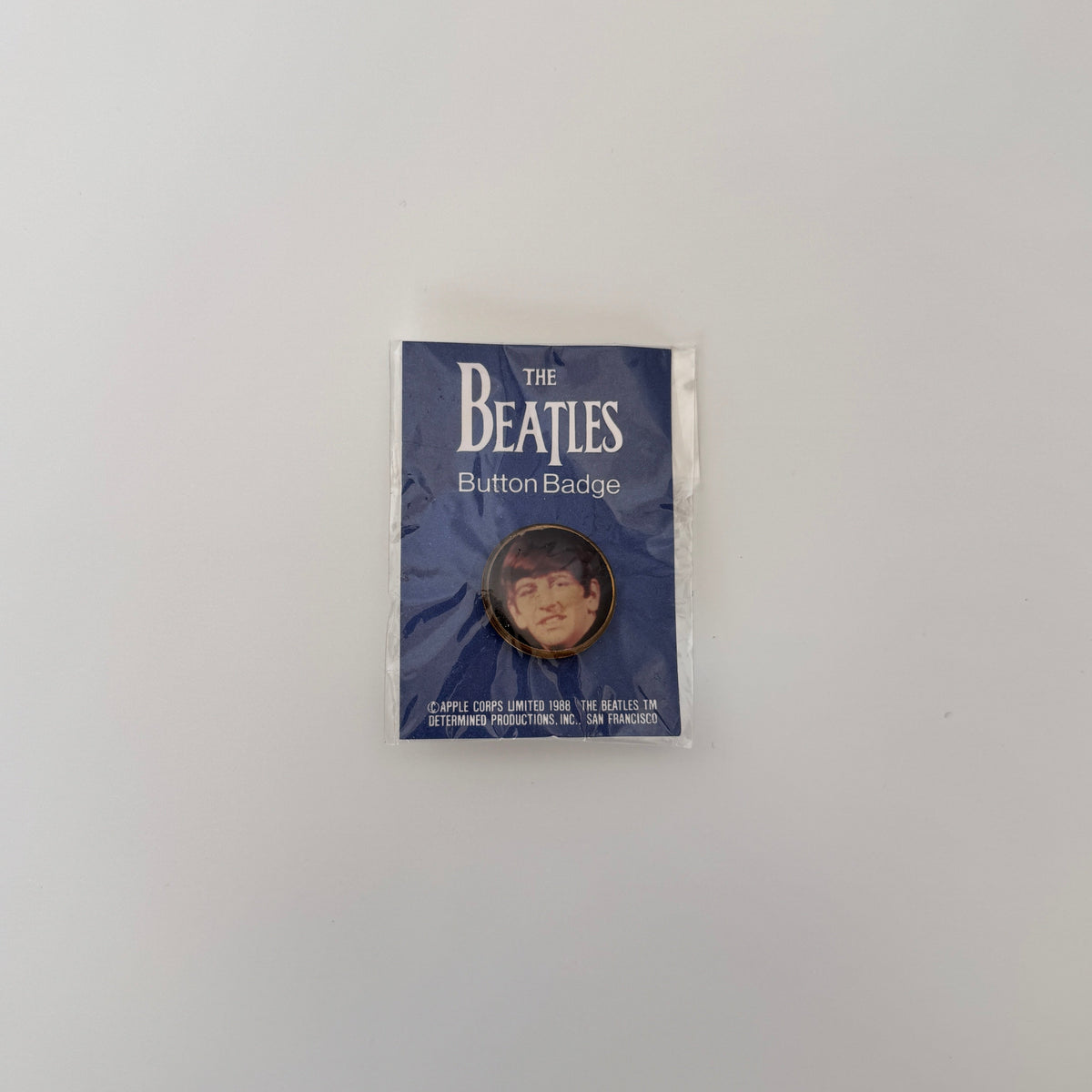 The Beatles Rozet Pinback Button Only Japan Vinyl