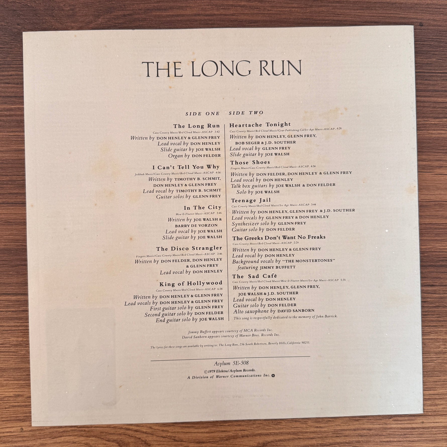 Eagles – The Long Run Japan Vinyl