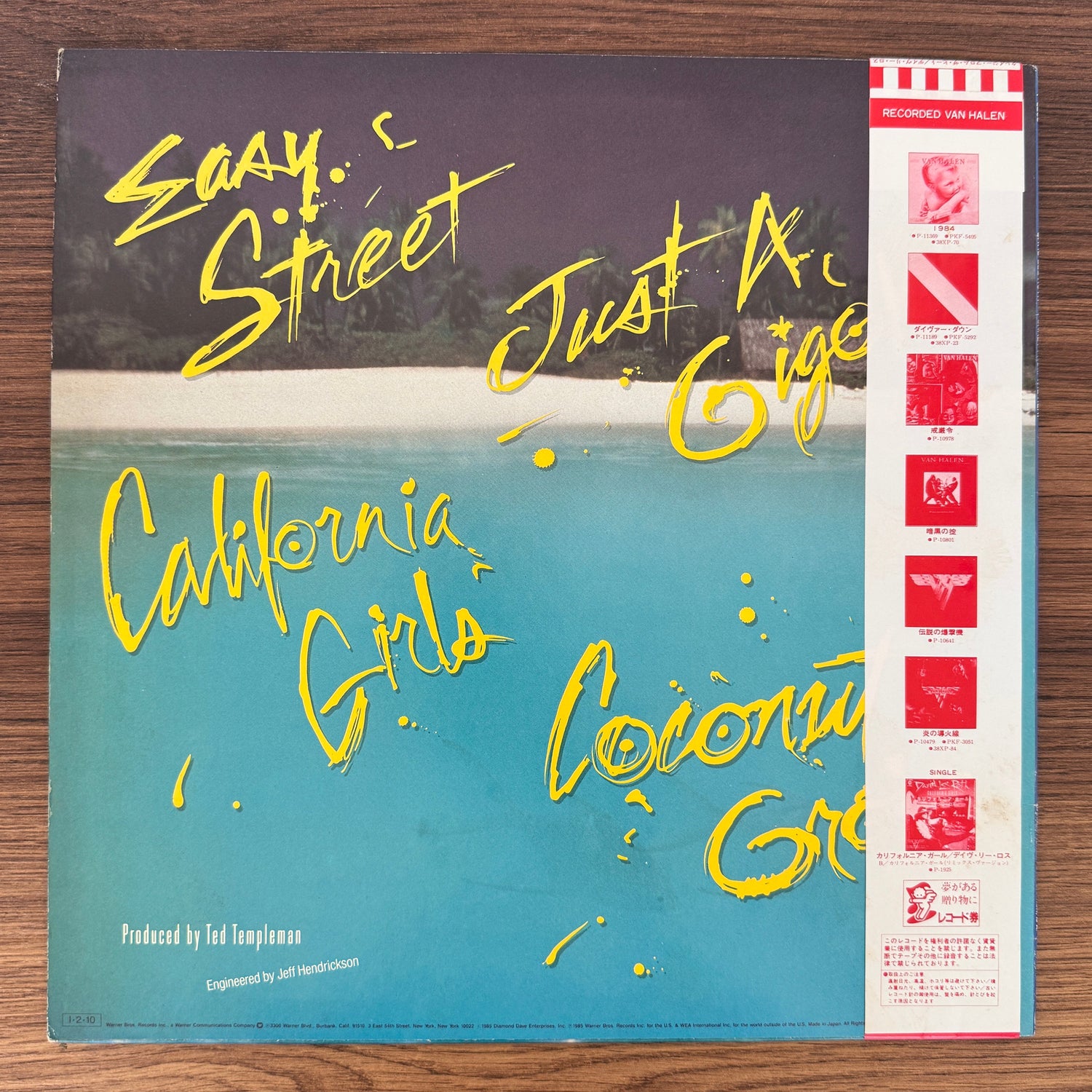 David Lee Roth – Crazy From The Heat Japan Vinyl
