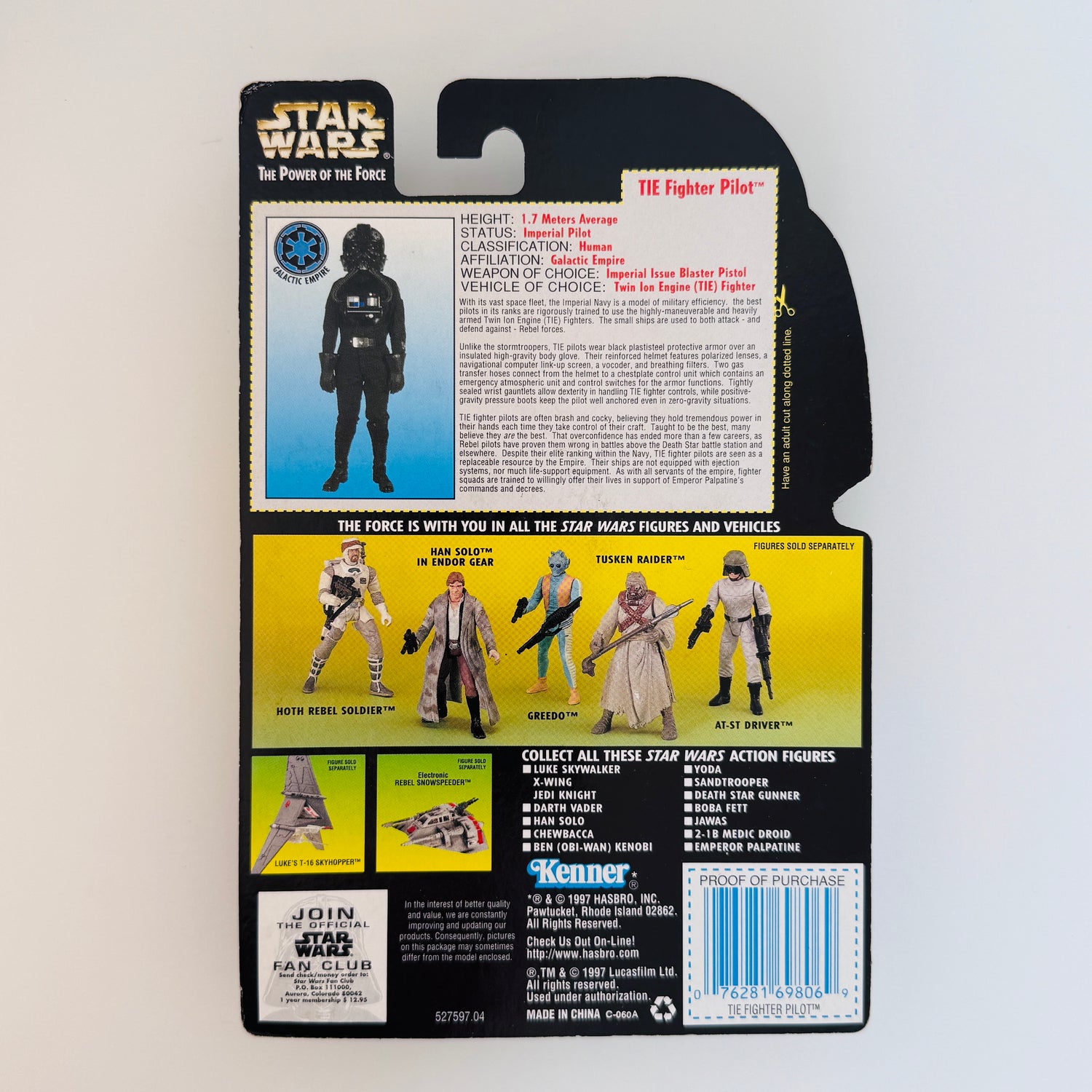 TIE Fighter Pilot Figure | Star Wars The Power of the Force