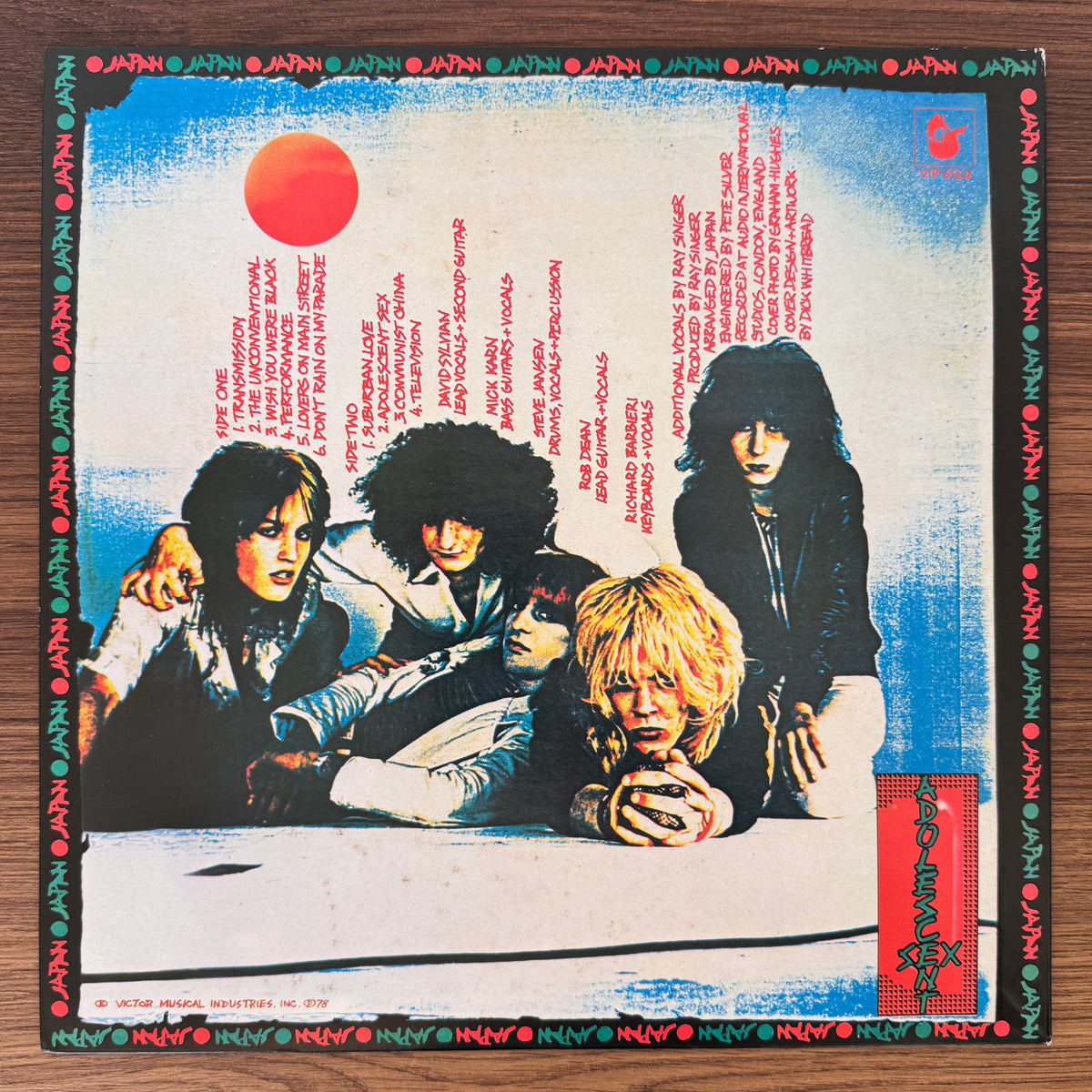 Japan – Adolescent Sex Japan Vinyl