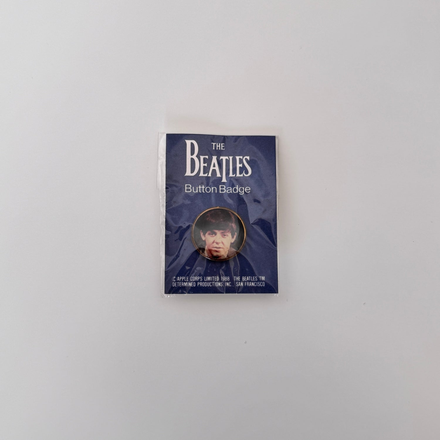 The Beatles Rozet Pinback Button Only Japan Vinyl