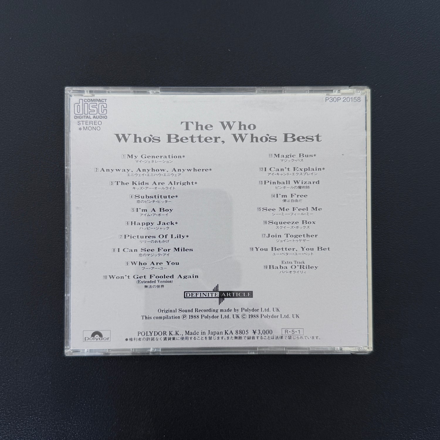 The Who – Who's Better, Who's Best