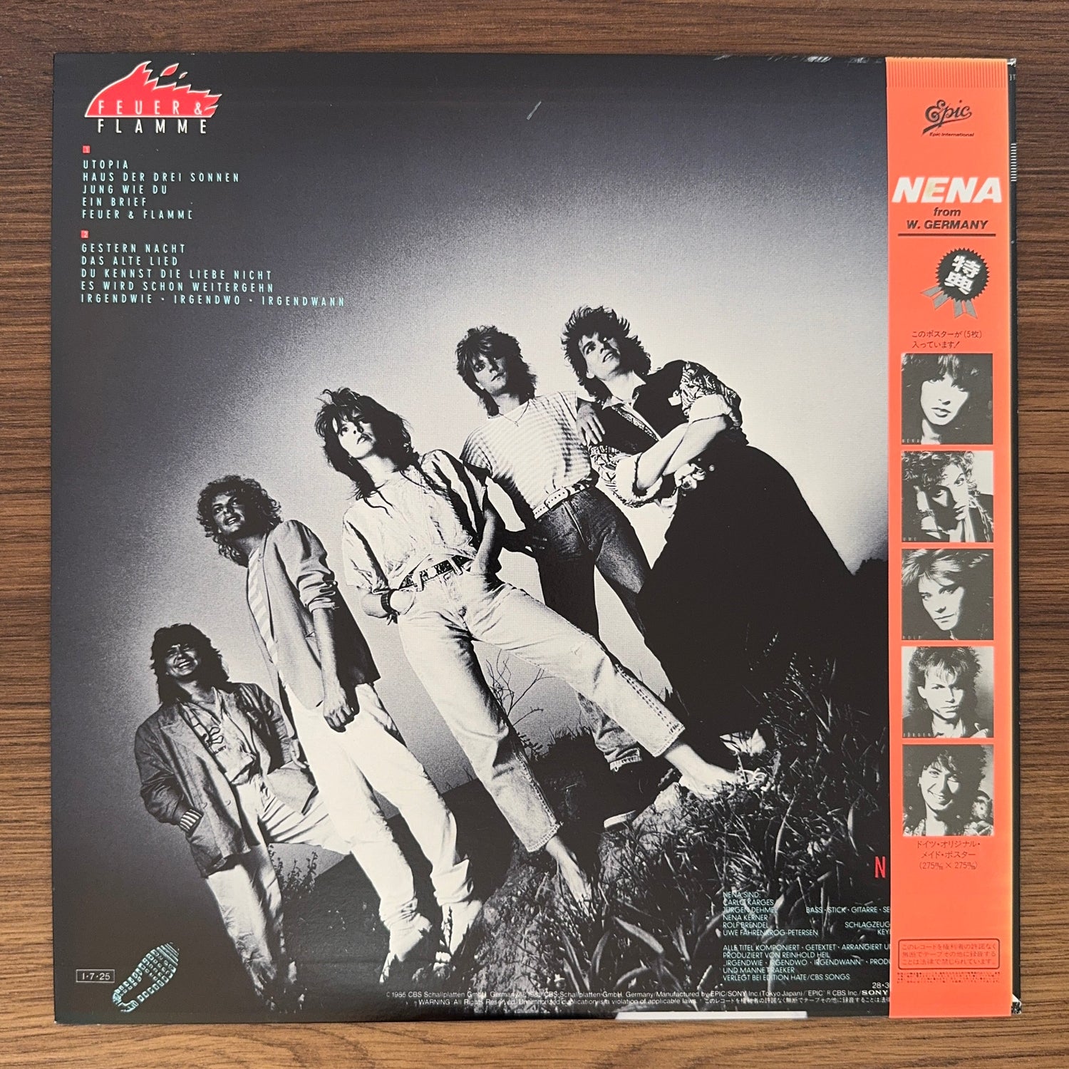 Nena – Feuer Und Flamme Japan Vinyl