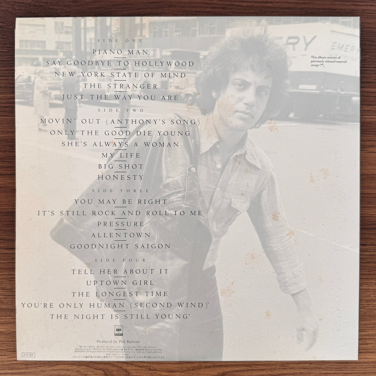 Billy Joel – Greatest Hits Volume I & Volume II Japan Vinyl