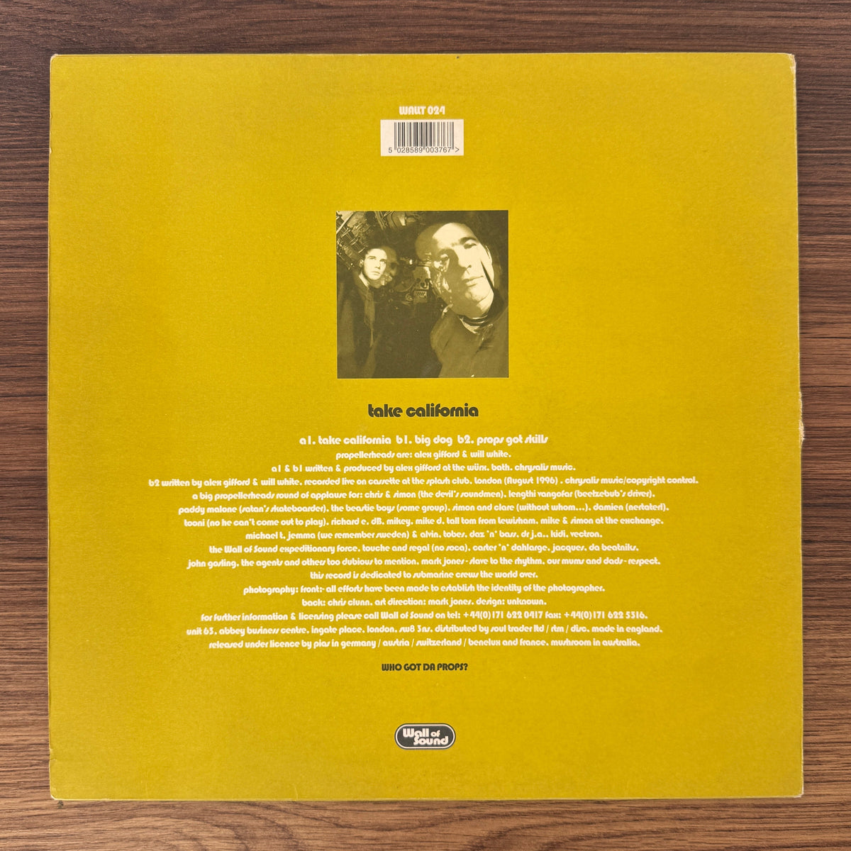 Propellerheads – Take California Japan Vinyl