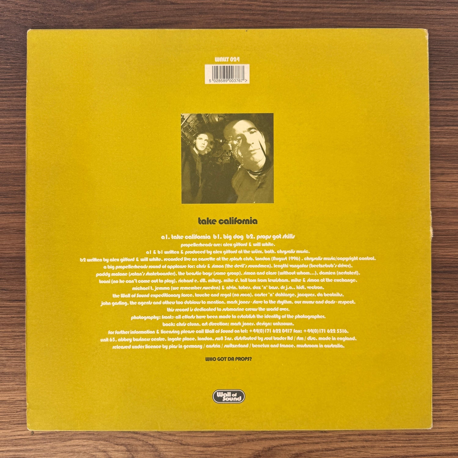 Propellerheads – Take California Japan Vinyl