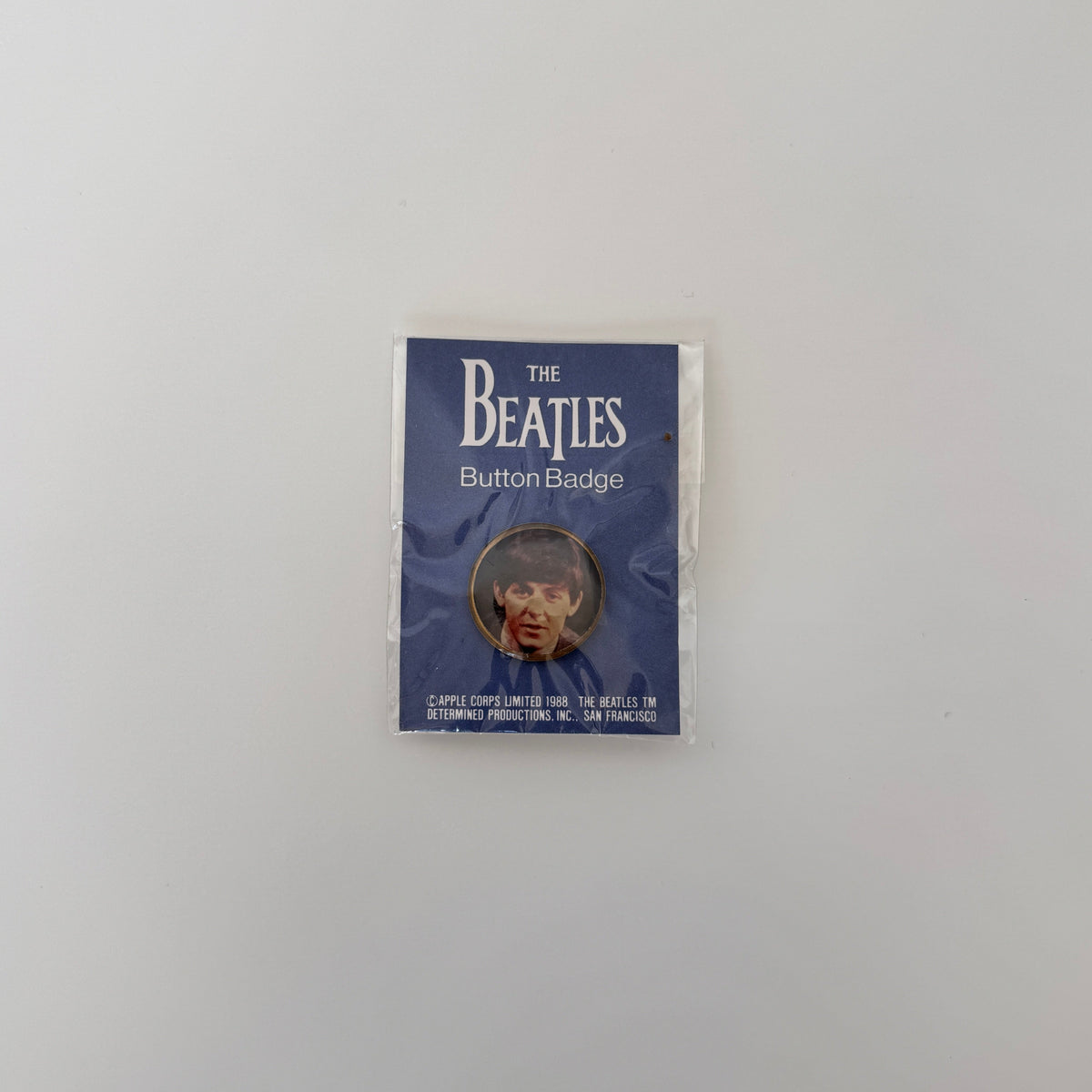 The Beatles Rozet Pinback Button Only Japan Vinyl