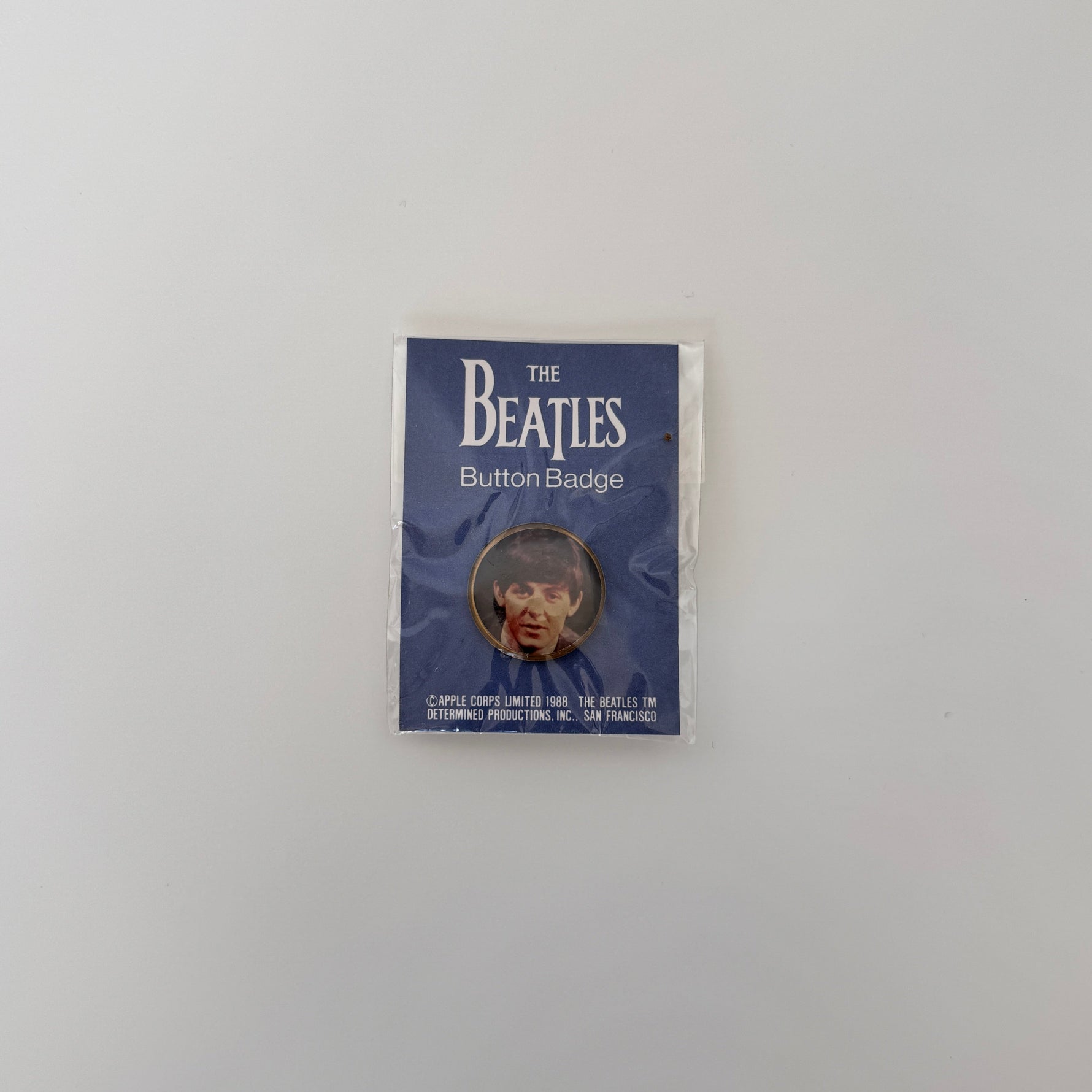 The Beatles Rozet Pinback Button Only Japan Vinyl