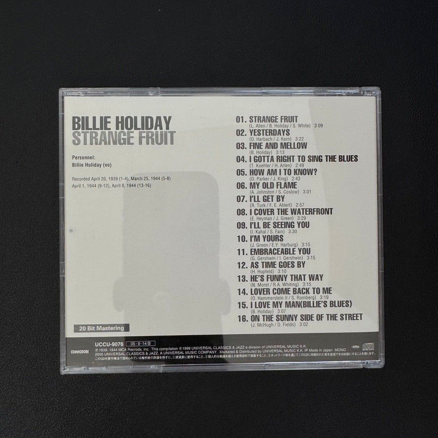 Billie Holiday – Strange Fruit CD