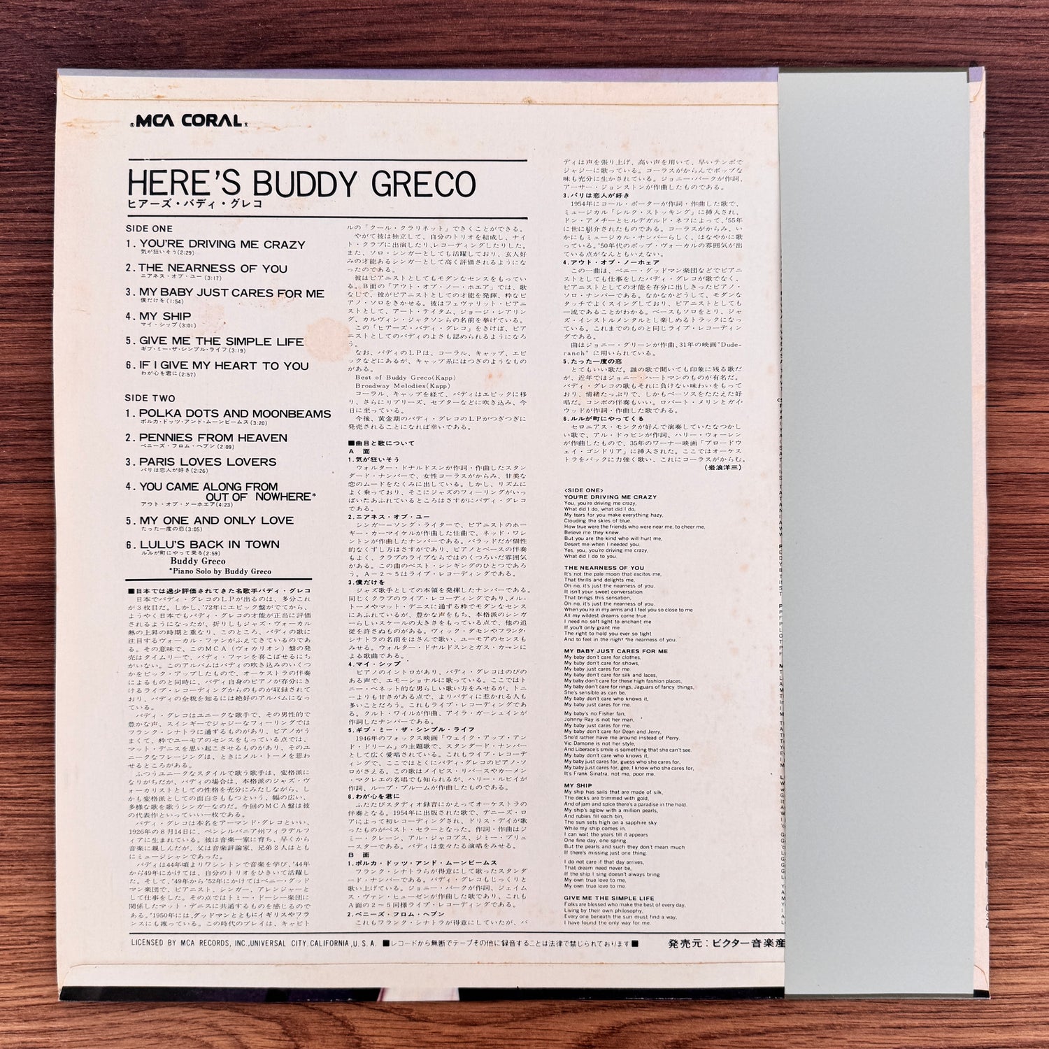 Buddy Greco – Here's Buddy Greco