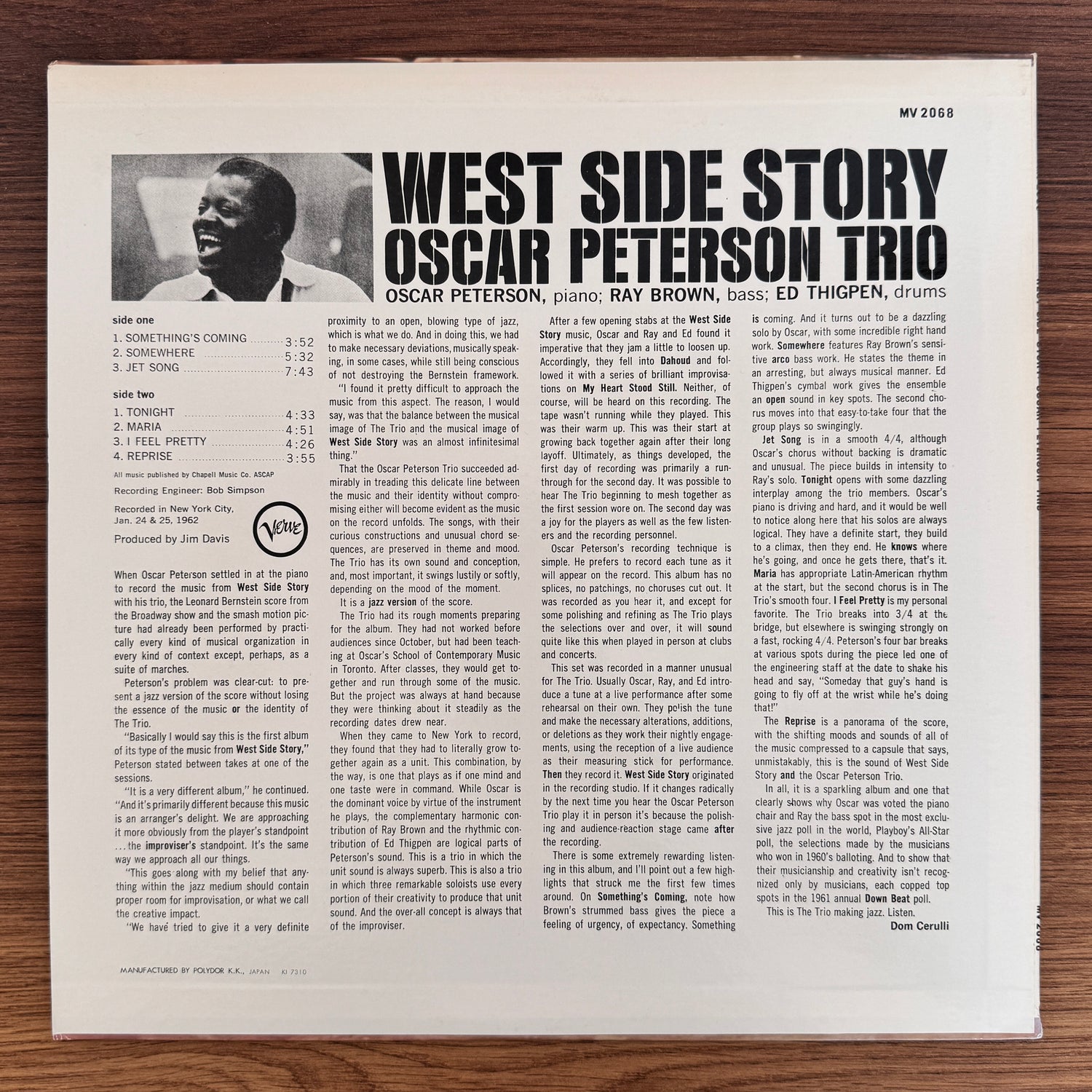 Oscar Peterson Trio – West Side Story