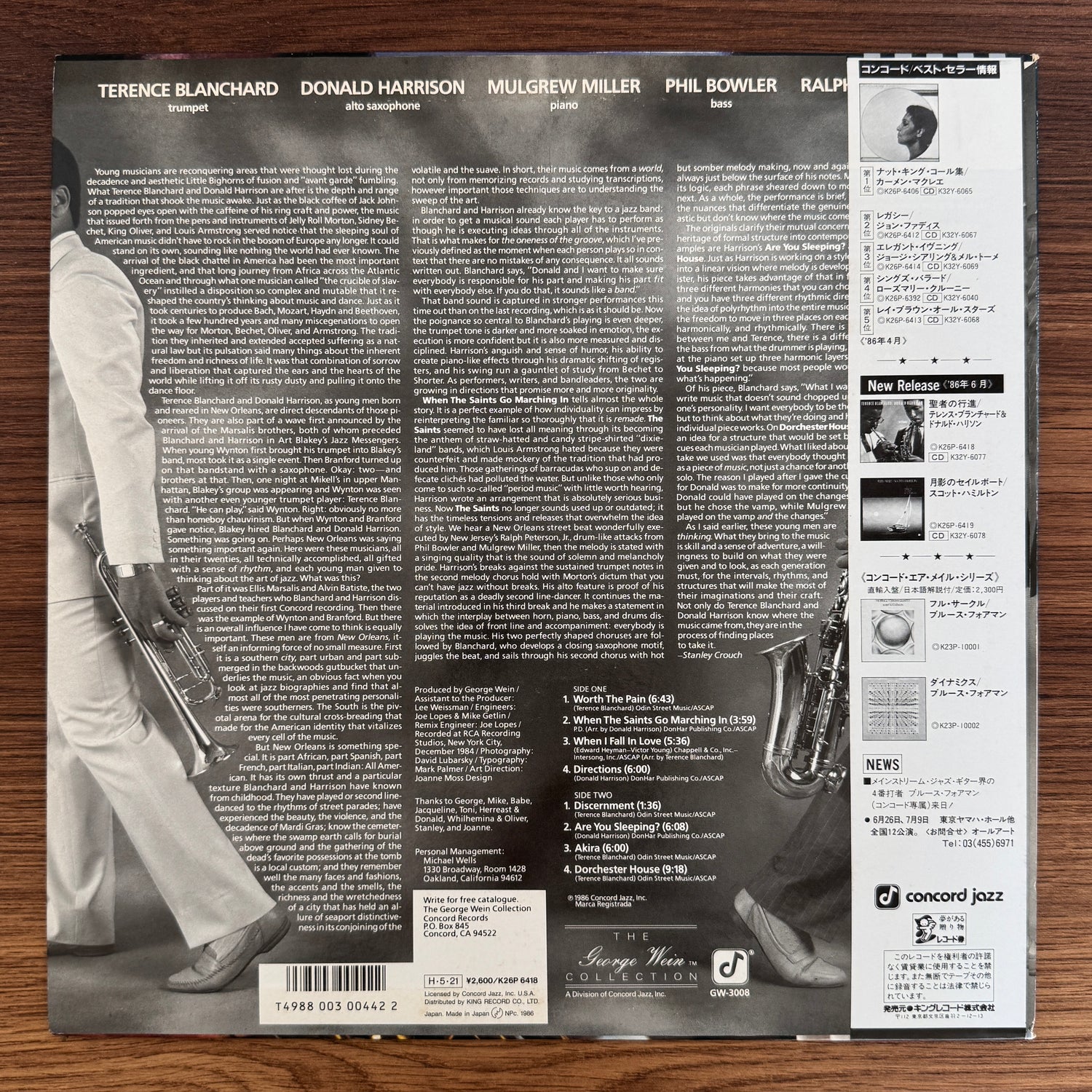 Terence Blanchard & Donald Harrison – Discernment