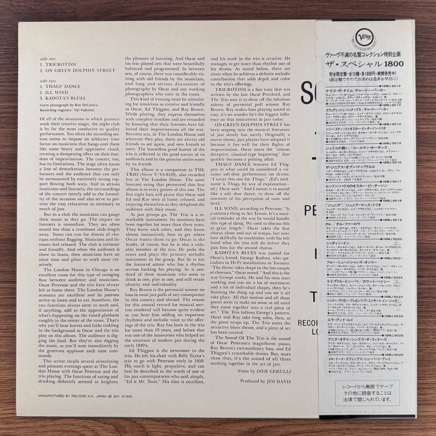 Oscar Peterson, Ray Brown, Ed Thigpen – The Sound Of The Trio