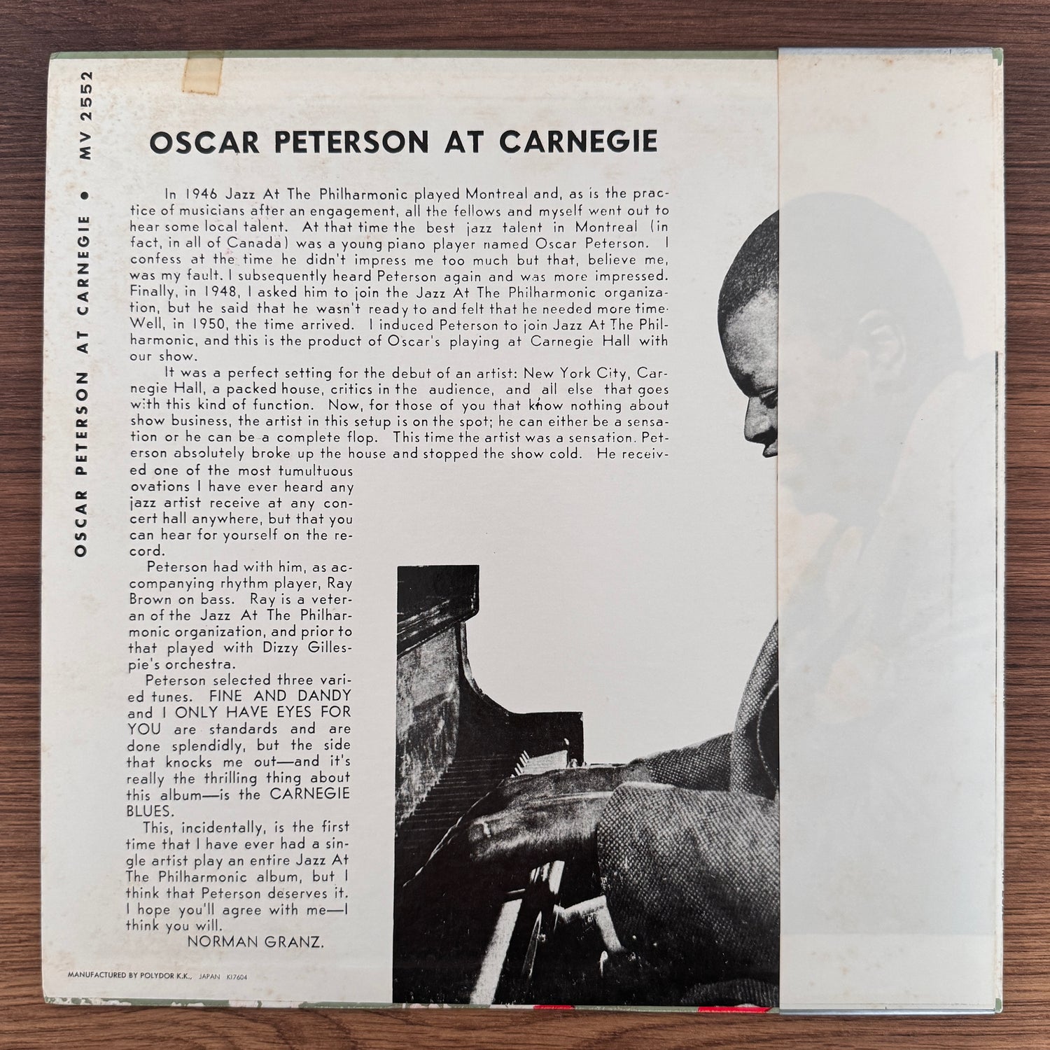 Oscar Peterson – Oscar Peterson At Carnegie