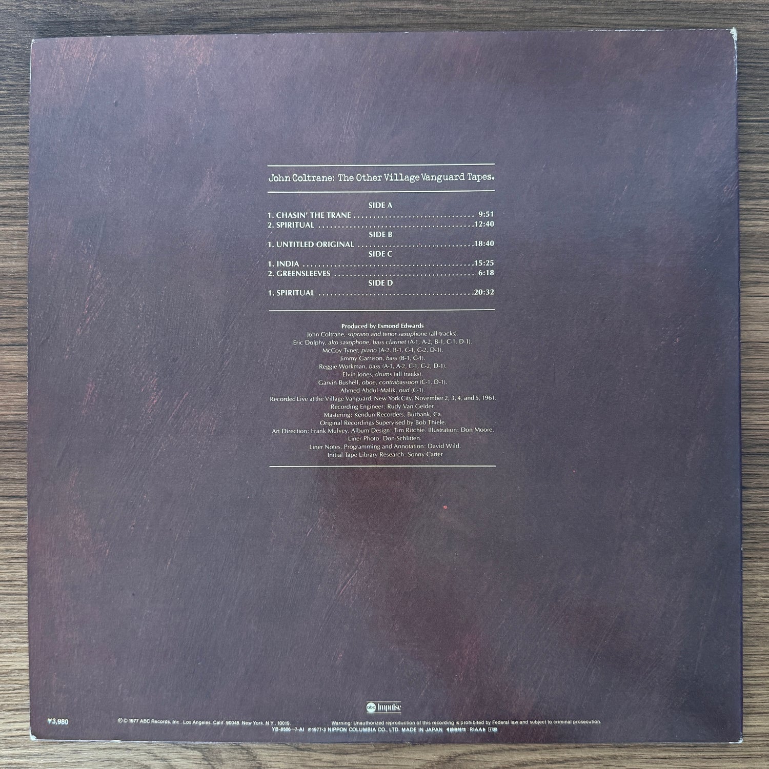 John Coltrane – The Other Village Vanguard Tapes