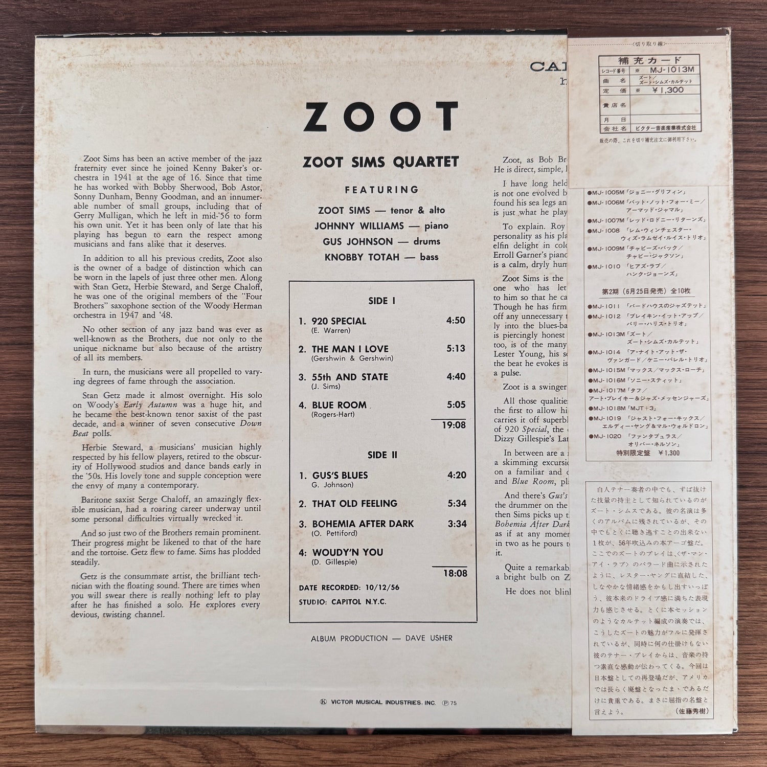 Zoot Sims Quartet – Zoot