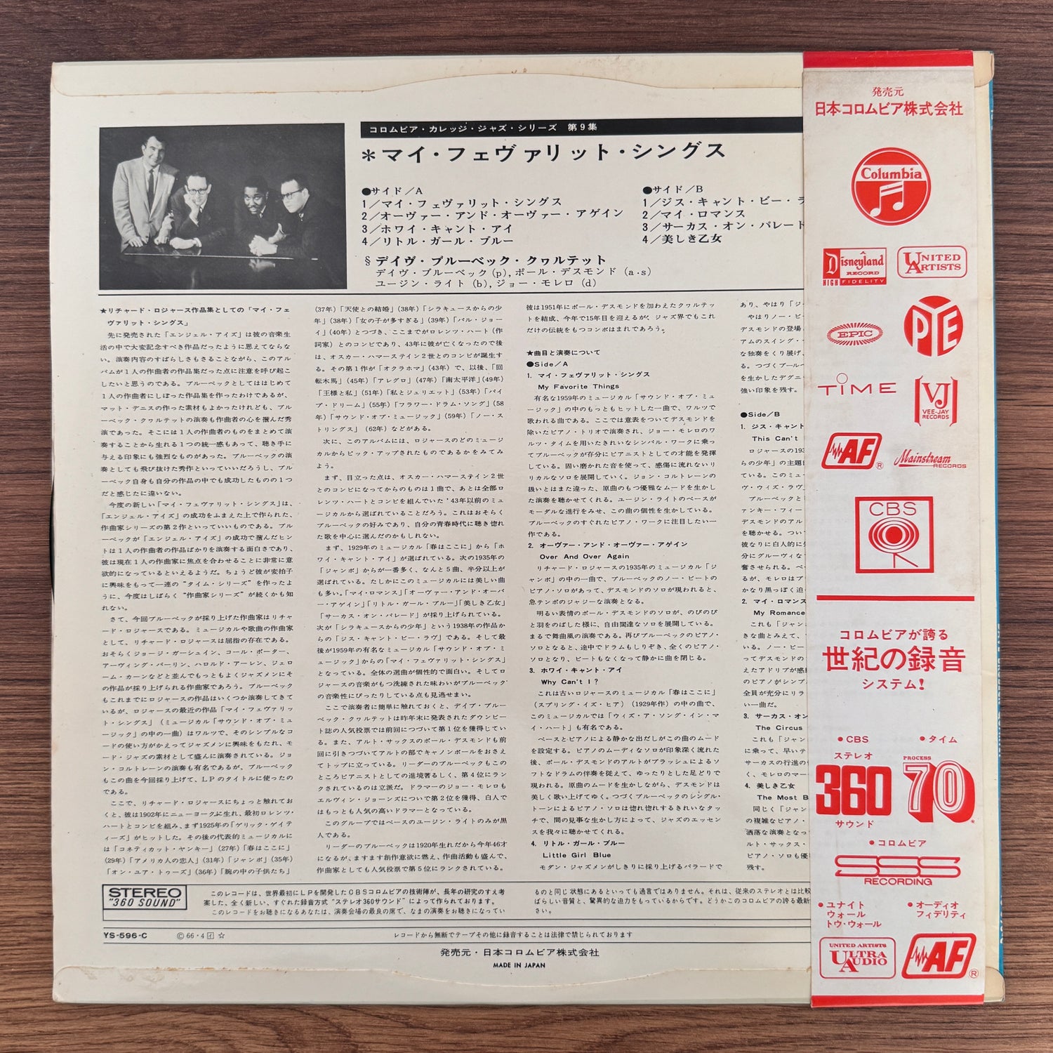 Dave Brubeck Quartet – My Favorite Things