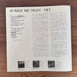 Y & T – In Rock We Trust Japan Vinyl