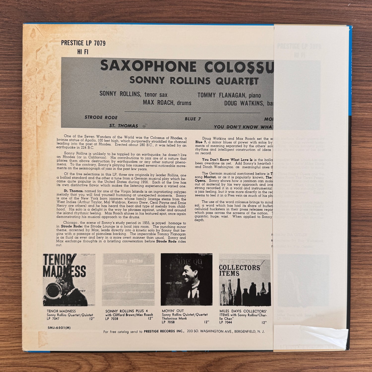 Sonny Rollins – Saxophone Colossus