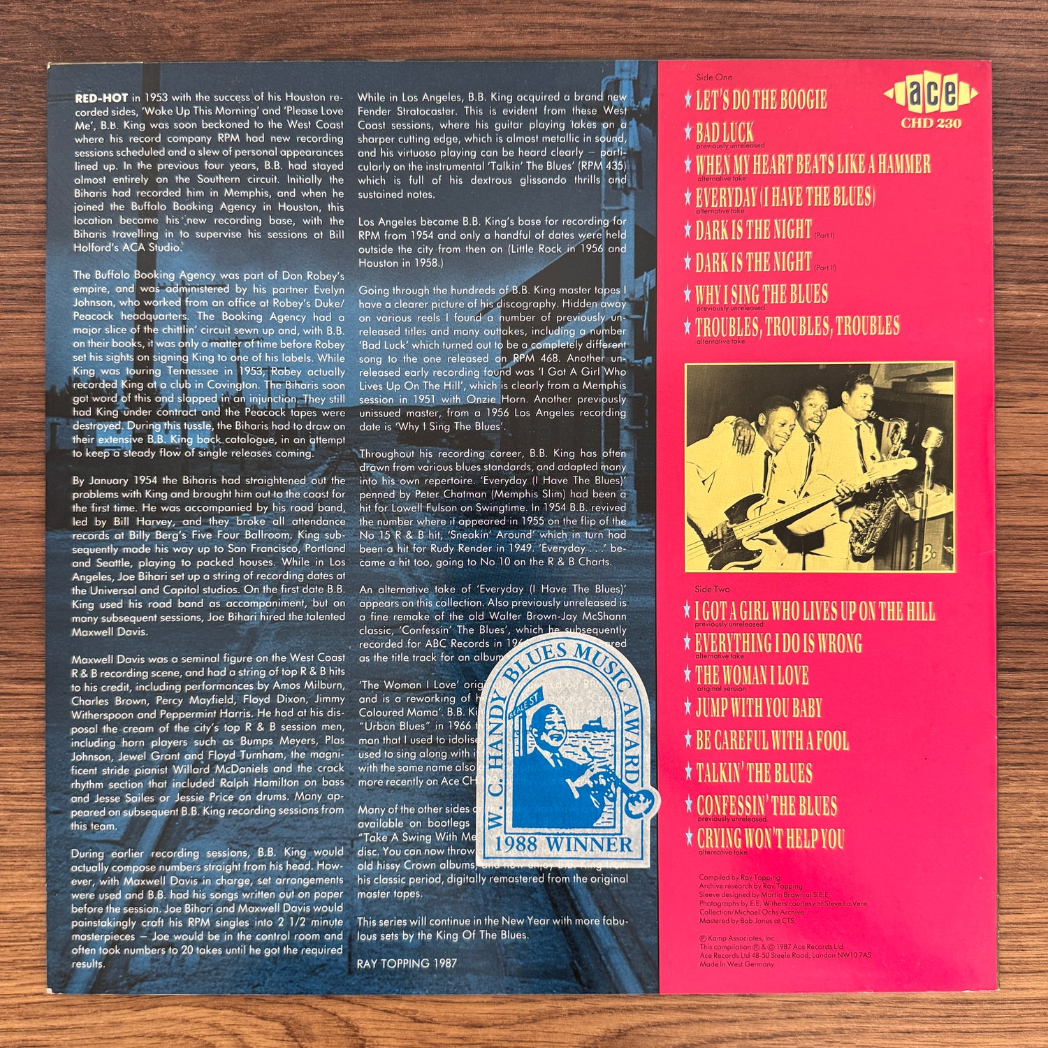B.B. King – Across The Tracks